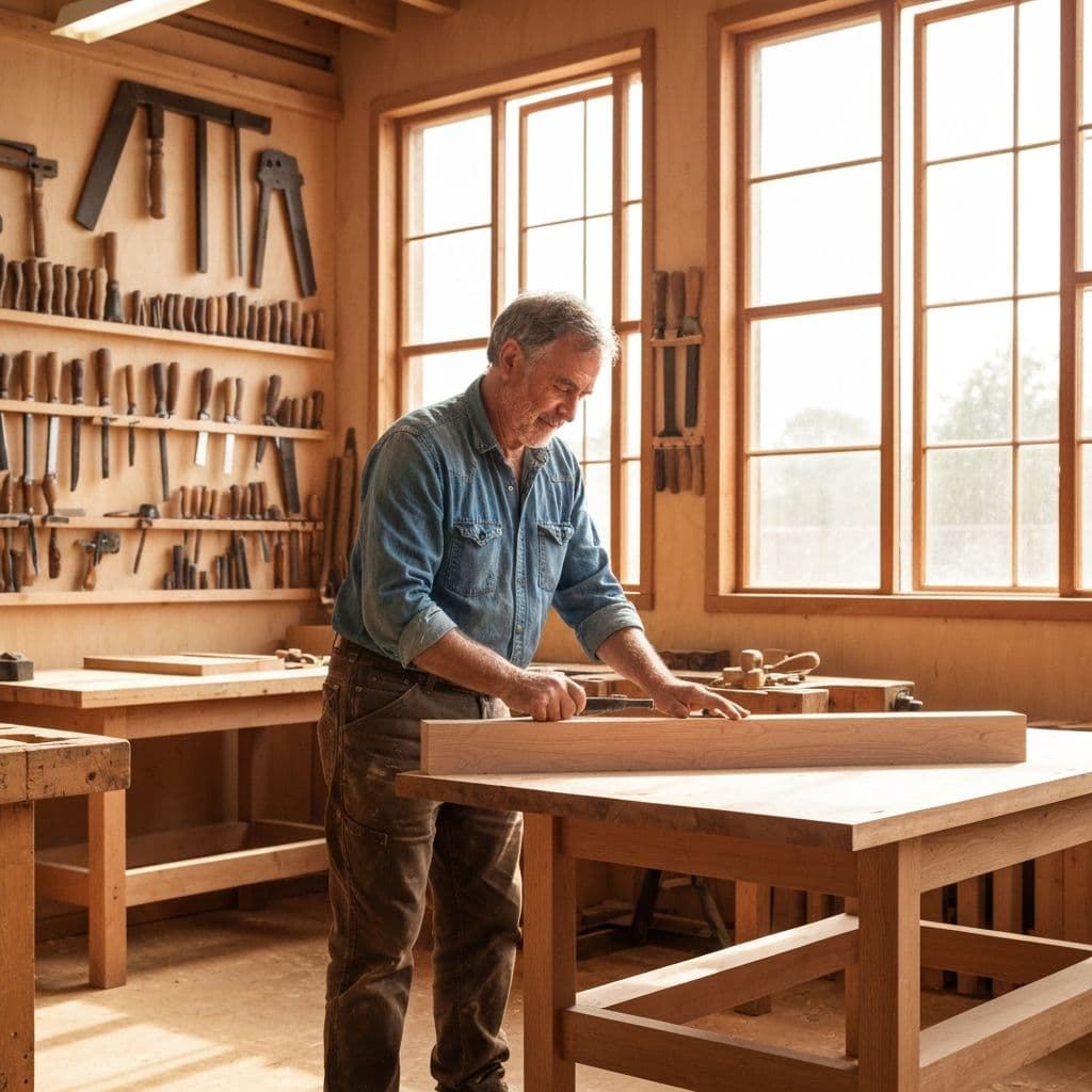 Cream Mobila in Atelier